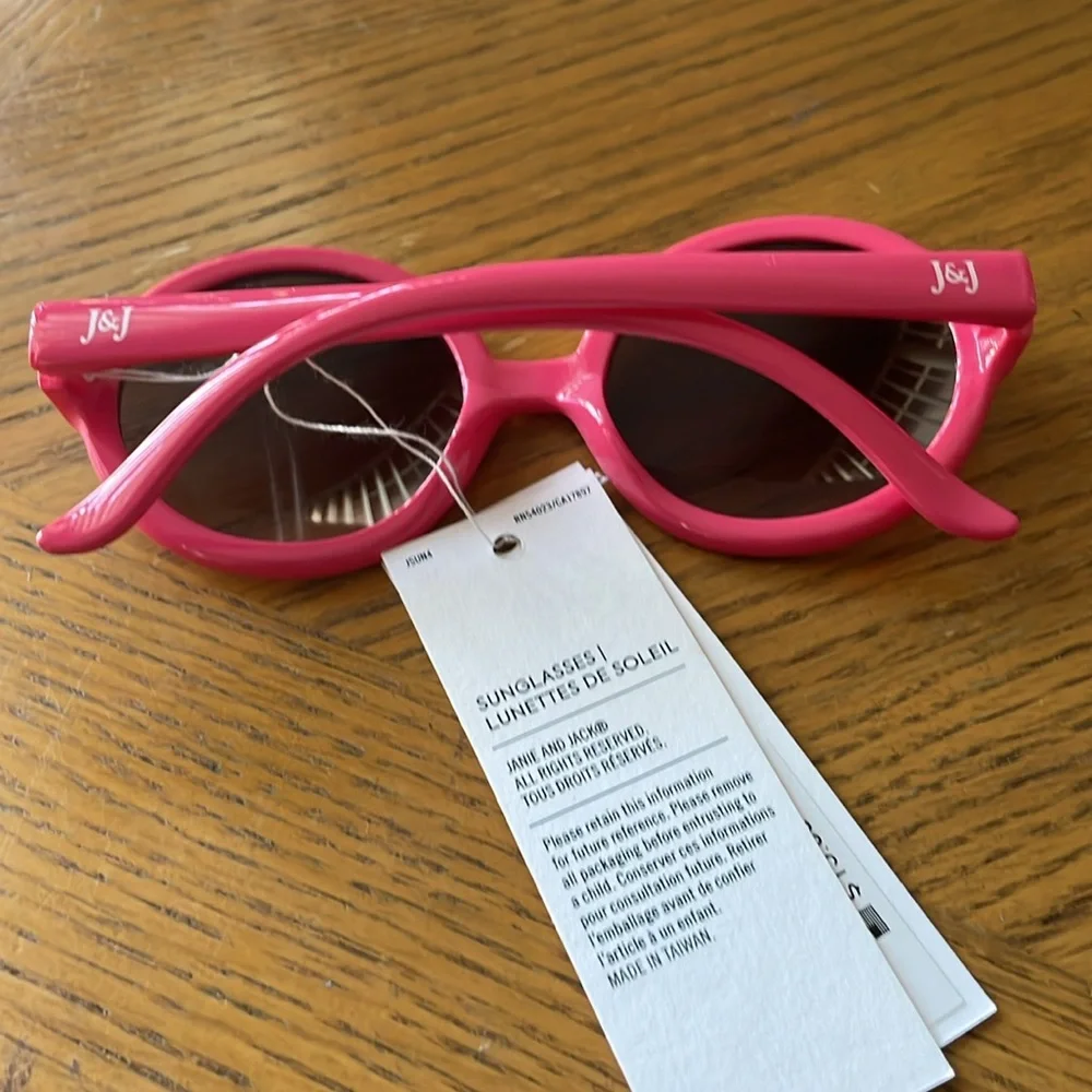 Janie and Jack Pink Kid Sunglasses Ages 4 and Up NWT